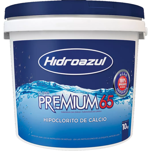 CLORO HIPOCLORITO PREMIUM 65% HIDROAZUL 10KG